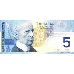 Canada - Pick 101a - 5 dollars - Série AOA - 2001 - Etat : NEUF