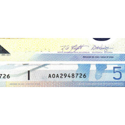 Canada - Pick 101a - 5 dollars - Série AOA - 2001 - Etat : NEUF