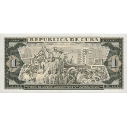 Cuba - Pick 94a - 1 peso - Série G 72 - 1961 - Etat : NEUF