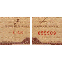 Cuba - Pick 96a - 10 pesos - E 43 - 1961 - Etat : TTB