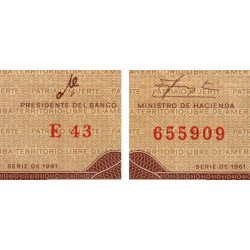 Cuba - Pick 96a - 10 pesos - E 43 - 1961 - Etat : TTB