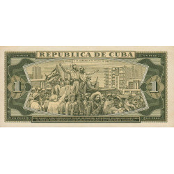 Cuba - Pick 102a_5 - 1 peso - Série Y 28 - 1972 - Etat : NEUF