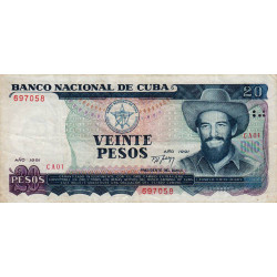 Cuba - Pick 110a - 20 pesos - 1991 - Etat : TTB