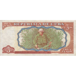 Cuba - Pick 113 - 3 pesos - Série CA 12 - 1995 - Etat : SUP
