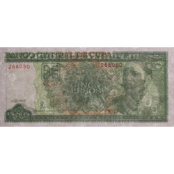 Cuba - Pick 116e - 5 pesos - Série EE-17 - 2002 - Etat : NEUF