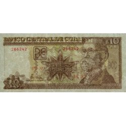 Cuba - Pick 117e - 10 pesos - Série DE-30 - 2002 - Etat : SPL