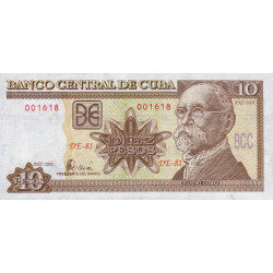 Cuba - Pick 117e - 10 pesos - 2002 - Etat : NEUF