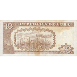 Cuba - Pick 117j - 10 pesos - Série DJ-16 - 2008 - Etat : TB