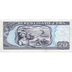 Cuba - Pick 118c - 20 pesos - Série CC-49 - 2001 - Etat : TB+
