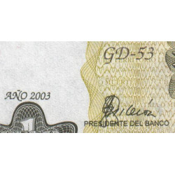 Cuba - Pick 121c - 1 peso - Série GD-53- 2003 - Etat : NEUF