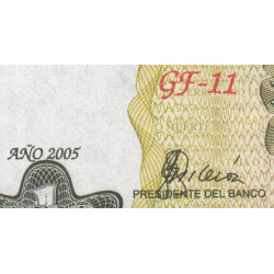 Cuba - Pick 121e - 1 peso - Série GF-11 - 2005 - Etat : NEUF