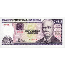 Cuba - Pick 123a - 50 pesos - Série BD-24 - 2002 - Etat : NEUF