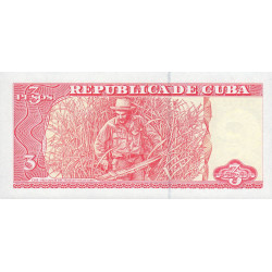 Cuba - Pick 127a - 3 pesos - Série FA-27 - 2004 - Etat : NEUF