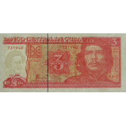 Cuba - Pick 127a - 3 pesos - Série FA-27 - 2004 - Etat : NEUF