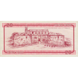 Cuba - Pick FX 5 - 20 pesos - Emission A - Série AE - 1985 - Etat : TTB+