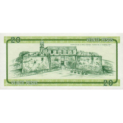 Cuba - Pick FX 9 - 20 pesos - Emission B - Série DD - 1985 - Etat : NEUF