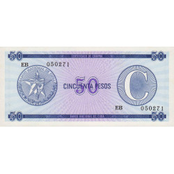 Cuba - Pick FX 24 - 50 pesos - 1990 - Série C - Etat : NEUF