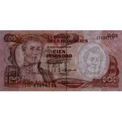 Colombie - Pick 426c2 - 100 pesos oro - 01/01/1987 - Etat : NEUF
