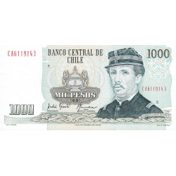 Chili - Pick 154e_1 - 1'000 pesos - Série CA - 1991 - Etat : NEUF