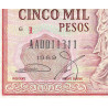 Chili - Pick 155b_4ar (remplacement) - 5'000 pesos - Série AA - 1989 - Etat : TTB