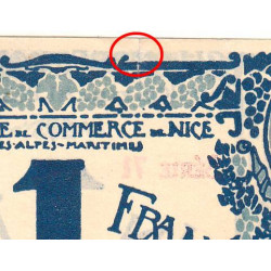 Nice - Pirot 91-07 - 1 franc - Série 71 - 25/04/1917 - Emission 1920 - Etat : SUP+