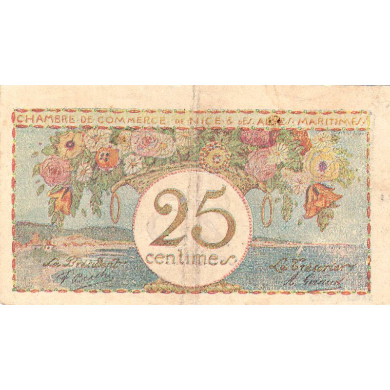 Nice - Pirot 91-18 - 25 centimes - Série 12 - Sans date - Etat : TB+