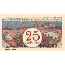Nice - Pirot 91-19 - 25 centimes - Série 31 - Sans date - Etat : NEUF