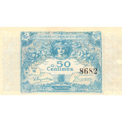 Nîmes - Pirot 92-1 variété - 50 centimes - Série 38 - 04/06/1915  - Emission 1915-1920 - Etat : SPL