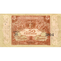 Nîmes - Pirot 92-12 - 50 centimes - Série 16 - 04/06/1915  - Emission 1917-1922 - Etat : TB+