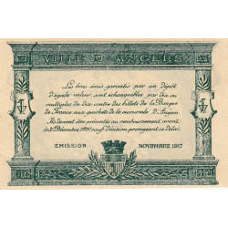 Angers (Maine-et-Loire) - Pirot 8-8 - 25 centimes - Série D2 - 11/1917 - Etat : SPL