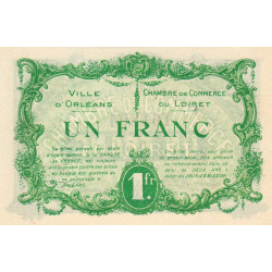 Orléans - Pirot 95-6 - 1 franc - 1915 - Etat : SUP+ à SPL