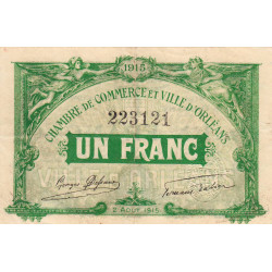 Orléans - Pirot 95-6 - 1 franc - 1915 - Etat : TB+