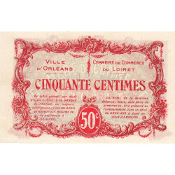 Orléans - Pirot 95-8 - 50 centimes - 1916 - Etat : SPL