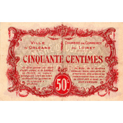 Orléans - Pirot 95-8 - 50 centimes - 1916 - Etat : TTB+
