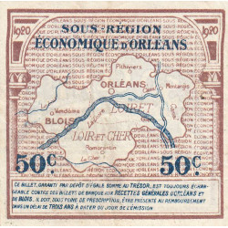 Orléans et Blois - Pirot 96-1 - 50 centimes - 01/06/1920 - Etat : TB+