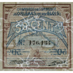 Orléans et Blois - Pirot 96-1 - 50 centimes - 01/06/1920 - Etat : SUP+