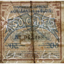 Orléans et Blois - Pirot 96-1 - 50 centimes - 01/06/1920 - Etat : B+