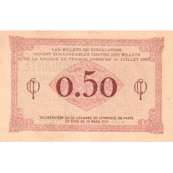 Paris - Pirot 97-10 - 50 centimes - Série J.38 - 10/03/1920 - Etat : pr.NEUF