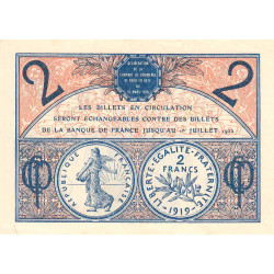 Paris - Pirot 97-28b - 2 francs - Série A.37 - 10/03/1920 - Etat : SUP+