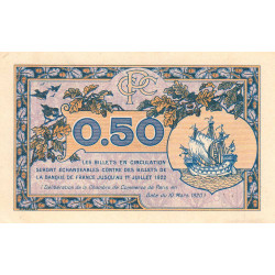 Paris - Pirot 97-31 - 50 centimes - Série B.45 - 10/03/1920 - Etat : SPL