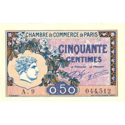 Paris - Pirot 97-31 - 50 centimes - Série A.9 - 10/03/1920 - Etat : pr.NEUF
