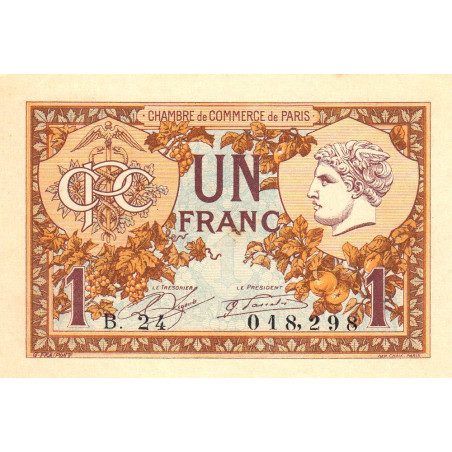 Paris - Pirot 97-36 - 1 franc - Série B.24 - 10/03/1920 - Etat : pr.NEUF