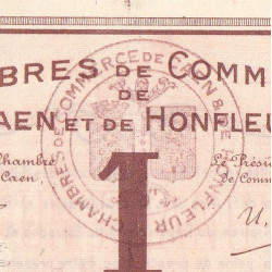 Caen & Honfleur - Pirot 34-1 - 1 franc - Série 002 - 1915 - Etat : SUP