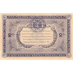 Caen & Honfleur - Pirot 34-10 - 2 francs - Série 001 - 1915 - Etat : SUP+
