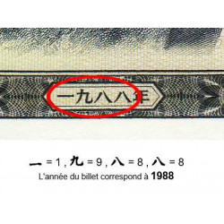 Chine - Bank of China - Pick FX 9 - 100 yüan - 1988 - Etat : NEUF