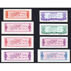 Chine - Lot de 8 billets de nécessité - Lot 3