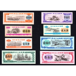 Chine - Lot de 8 billets de nécessité - Lot 4