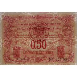 Caen & Honfleur - Pirot 34-12 - 50 centimes - Série A - 1915 - Etat : SUP+