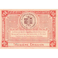 Caen & Honfleur - Pirot 34-16 - 50 centimes - Série A - 1920 - Etat : SPL+