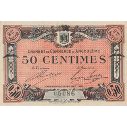 Angoulême - Pirot 9-9 - 50 centimes - 2ème série - 15/01/1915 - Etat : TTB-